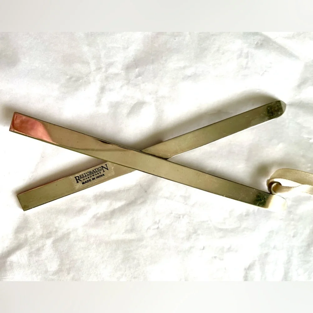 Restoration Hardware Skis Wall Decoration Ornaments Silver